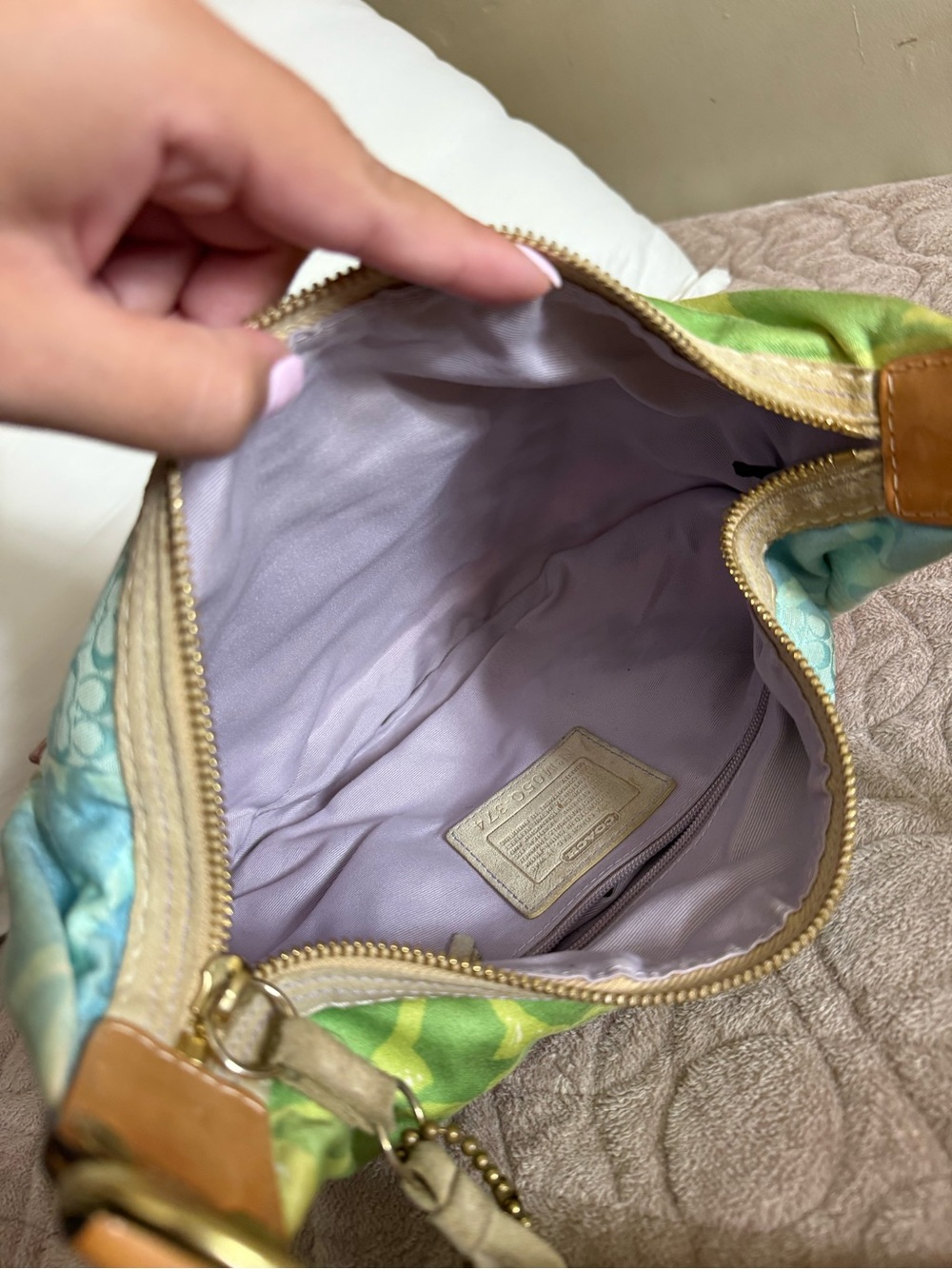 Coach Vintage Y2K colorful patchwork shoulder bag - Picture 8 of 12